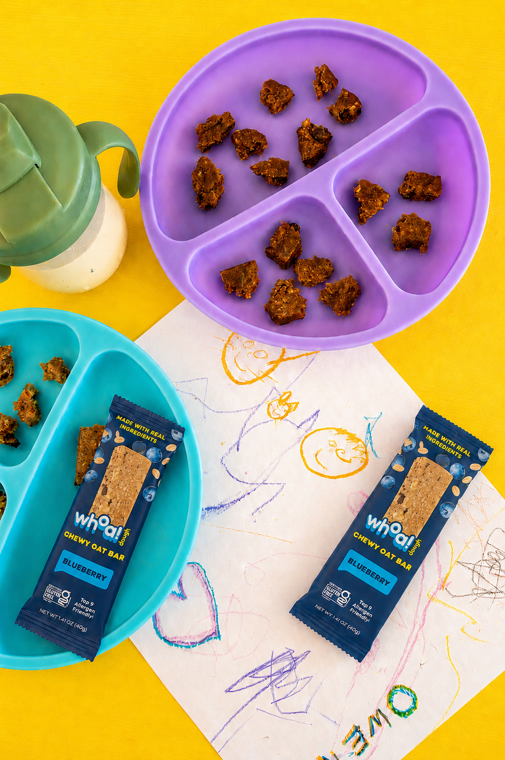 Blueberry Chewy Oat Bars