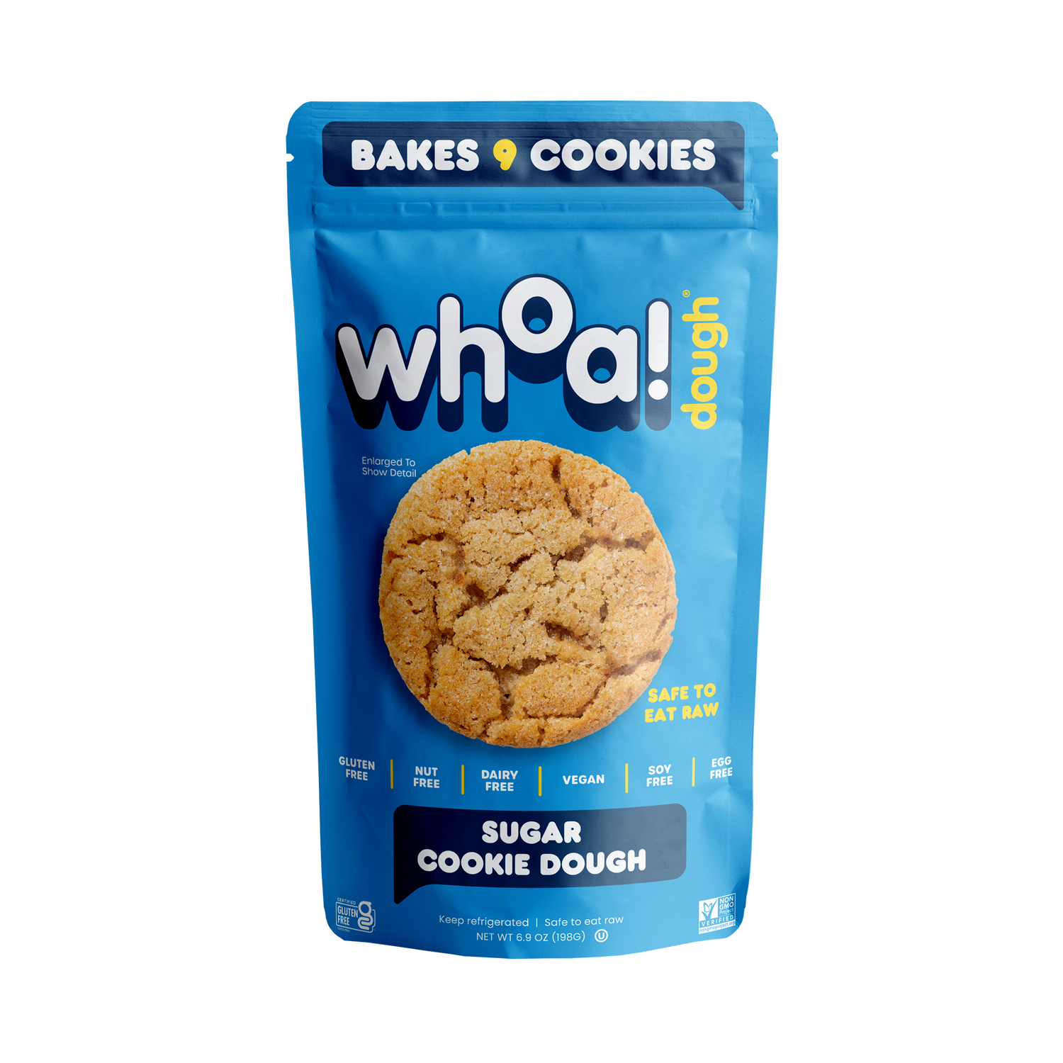 Package of whoa! dough sugar cookie dough